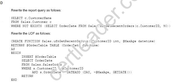 70-461 dumps exhibit