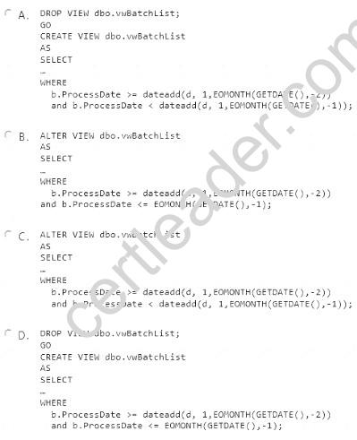 70-461 dumps exhibit