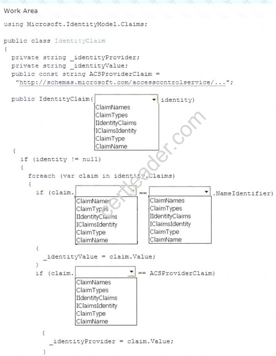 70-486 dumps exhibit