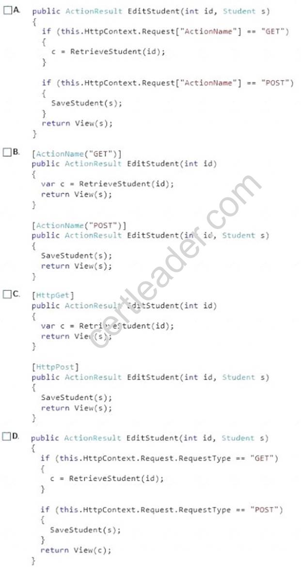 70-486 dumps exhibit