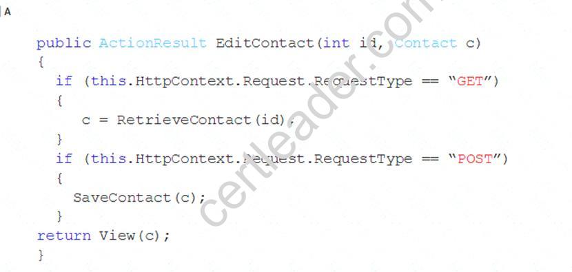 70-486 dumps exhibit