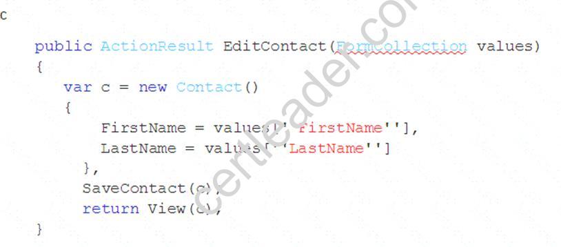 70-486 dumps exhibit